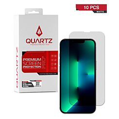 QUARTZ Matte Tempered Glass for iPhone 13 Pro Max / 14 Plus (Pack of 10)