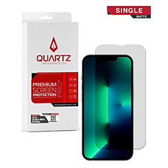 QUARTZ Matte Tempered Glass for iPhone 13 Pro Max / 14 Plus (Single Pack)