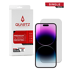 QUARTZ Matte Tempered Glass for iPhone 14 Pro Max (Single Pack)