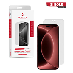 QUARTZ Matte Tempered Glass for iPhone 18 Pro (Single Pack)