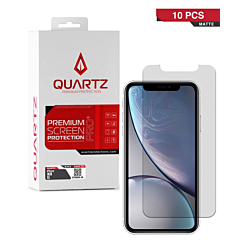 QUARTZ Matte Tempered Glass for iPhone XR / 11 (Pack of 10)