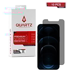 Buy the QUARTZ Privacy Tempered Glass for iPhone 12 Pro Max Pack of 10.






