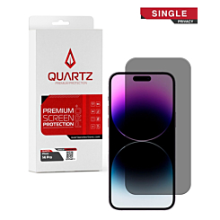 QUARTZ Privacy Tempered Glass for iPhone 14 Pro (Single Pack)