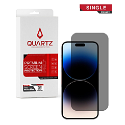 QUARTZ Privacy Tempered Glass for iPhone 14 Pro Max (Single Pack)