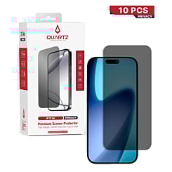 QUARTZ Privacy Tempered Glass for iPhone Air (Pack of 10)