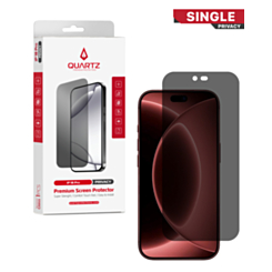 QUARTZ Privacy Tempered Glass for iPhone 18 Pro (Single Pack)