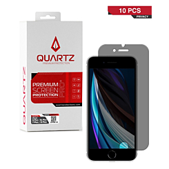 QUARTZ Privacy Tempered Glass for iPhone 8 Plus / 7 Plus / 6s Plus / 6 Plus (Pack of 10)