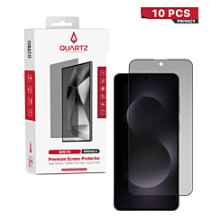 QUARTZ Privacy Tempered Glass for Galaxy S25 FE / S26 FE (Pack of 10)