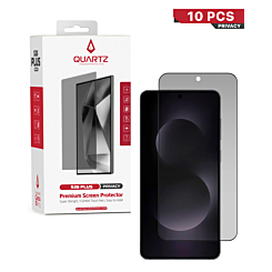 QUARTZ Privacy Tempered Glass for Galaxy S26 Plus (Pack of 10)