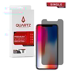 QUARTZ Privacy Tempered Glass for iPhone X / XS / 11 Pro (Single Pack)