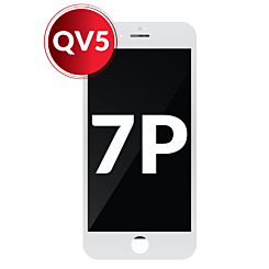 LCD Assembly with Steel Plate for iPhone 7 Plus (WHITE) (Aftermarket / QV5)