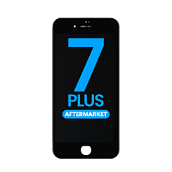 LCD Assembly with Steel Plate for iPhone 7 Plus (BLACK) (Aftermarket / QV6)