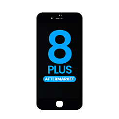 LCD Assembly with Steel Plate for iPhone 8 Plus (BLACK) (Aftermarket / QV6)