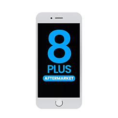 LCD Assembly with Steel Plate for iPhone 8 Plus (WHITE) (Aftermarket / QV6)