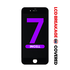 LCD Assembly with Steel Plate for iPhone 7 (BLACK) (Aftermarket Incell / QV7) (Exclusive LCD Breakage)