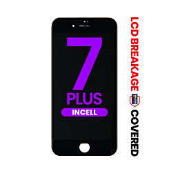 LCD Assembly with Steel Plate for iPhone 7 Plus (BLACK) (Aftermarket Incell / QV7) (Exclusive LCD Breakage)