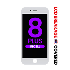 LCD Assembly with Steel Plate for iPhone 8 Plus (WHITE) (Aftermarket Incell / QV7) (Exclusive LCD Breakage)