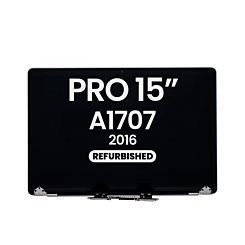 LCD Assembly (SPACE GRAY) (Refurbished) for MacBook Pro 15" with Touch Bar (A1707 / Late 2016)