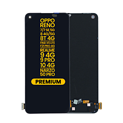OLED Assembly without Frame for OPPO Reno 7 SE 5G / Find X5 Lite / F21 Pro 4G / Reno 7 / Reno 8 4G and 5G / Reno 8T 4G / Realme 9 4G / Realme 10 4G / Realme 9 Pro / Narzo 50 Pro (Premium)