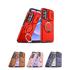 Rugged Magnetic Case with Ring Camera Cover for Galaxy S24 / S25 (Only Ground Shipping)