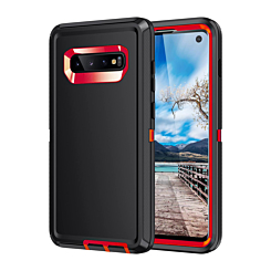 Heavy Duty Case for Galaxy S10E (BLACK & RED) (Only Ground Shipping)