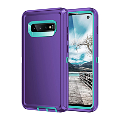 Heavy Duty Case for Galaxy S10E (PURPLE & TEAL) (Only Ground Shipping)