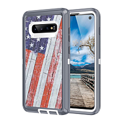 Heavy Duty Case for Galaxy S10E (US FLAG) (Only Ground Shipping)