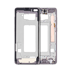 Purchase the middle frame housing for Galaxy S10 Plus in White.