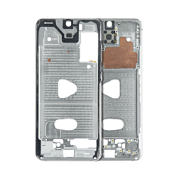 Buy the middle frame housing for the Galaxy S20, non-Verizon, in Cloud White.