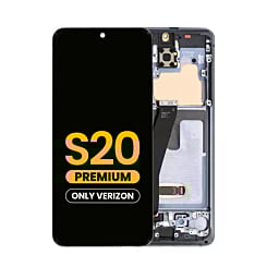 Purchase the OLED assembly with frame for the Galaxy S20 G980 and G981, Verizon UW, in Cosmic Gray, Premium.