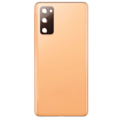 Purchase the Back Glass with Camera Lens and Adhesive for Galaxy S20 FE, No Logo, Cloud Orange.