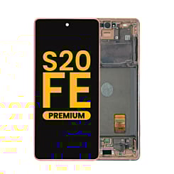 Grab wholesale deals on the OLED Assembly with Frame for Galaxy S20 FE G780 in Cloud Orange, Premium.
