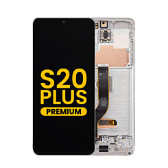 Purchase the OLED Assembly with Frame for Galaxy S20 Plus 5G G985 and G986 in Cloud White, Premium.