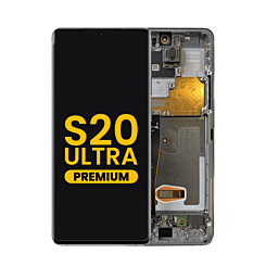 Order the OLED Assembly with Frame for Galaxy S20 Ultra G988 in Cosmic Gray, Premium.