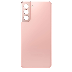 Buy the Back Glass with Camera Lens and Adhesive for Galaxy S21, No Logo, in Phantom Pink.
