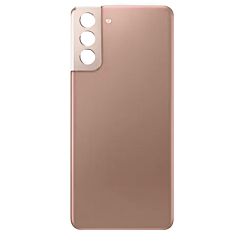 Buy the Back Glass with Camera Lens and Adhesive for Galaxy S21 Plus, No Logo, Phantom Gold.