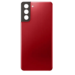 Order the Back Glass with Camera Lens and Adhesive for Galaxy S21 Plus, No Logo, Phantom Red.