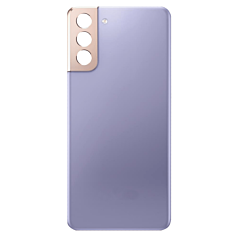 Stock up on the Back Glass with Camera Lens and Adhesive for Galaxy S21 Plus, No Logo, Phantom Violet.