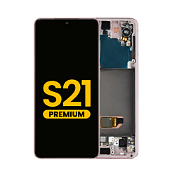 Order the OLED Assembly with Frame for Galaxy S21 G991 in Phantom Pink, Premium.
