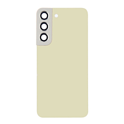 Order the Back Glass with Camera Lens and Adhesive for the Galaxy S22 in Cream, no logo.
