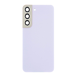 Shop the Back Glass with Camera Lens and Adhesive for the Galaxy S22 in Bora Purple, no logo.
