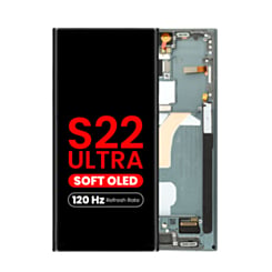 OLED Assembly with Frame for Galaxy S22 Ultra (S908) (GREEN) (Aftermarket Plus Soft Oled / 120Hz)