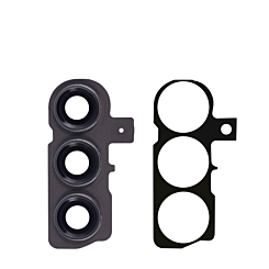 Stock up on the back camera lens with adhesive for Galaxy S23 5G and S23 Plus 5G in phantom black.