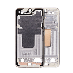 Stock up on the middle frame housing for Galaxy S23 5G North American version in cream.