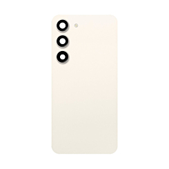 Grab wholesale deals on the back glass with camera lens for Galaxy S23 Plus, US and international version, service pack, in cream.