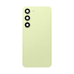 Shop the back glass with camera lens and adhesive for Galaxy S23 Plus in lime. No logo.