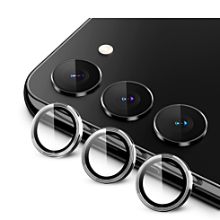 Stock up on the metal ring with HD tempered glass for Galaxy S23 and S23 Plus in white.