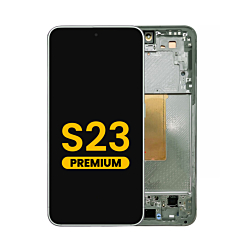 Grab wholesale deals on the OLED assembly with frame for Galaxy S23 S911 in green. Premium quality.