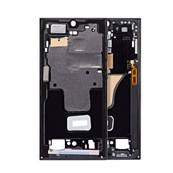 Stock up on the middle frame housing for Galaxy S23 Ultra 5G North American version in phantom black.