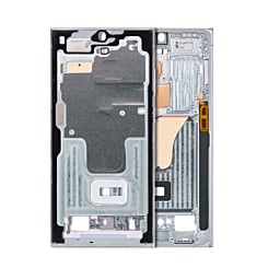Buy the middle frame housing for Galaxy S23 Ultra, US or International version, service pack, in sky blue.